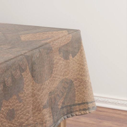 Stahlstämme mit Schatten Tischdecke (Beispiel)