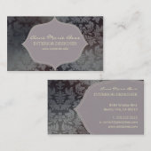 Stahlstaube, Lilienakzent Visitenkarte (Vorne/Hinten)