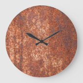 Stahlstruktur, abstrakter Hintergrund. Große Wanduhr (Vorderseite)