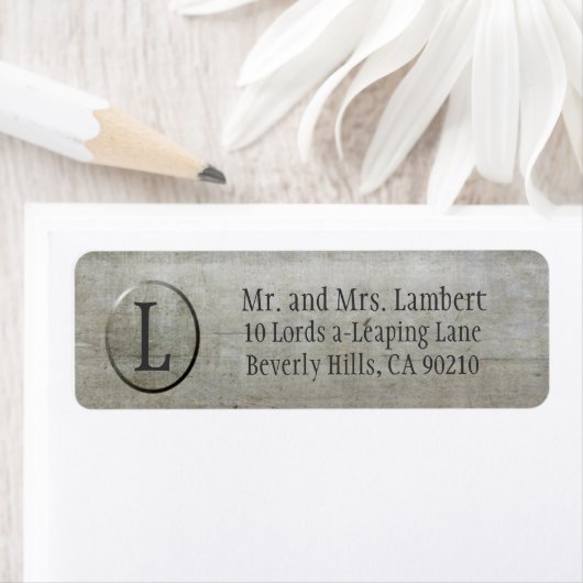 Stahltextur Monogram anpassbar (Insitu)