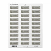 Stahltextur-Monogramm anpassbar (Vorne)