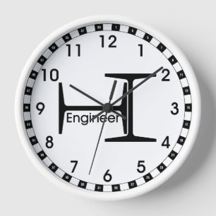Stahlträger-Ingenieur-Muster Uhr