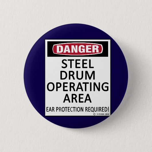 Stahltrommel Button (Vorderseite)