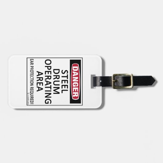 Stahltrommel Gepäckanhänger (Vorderseite horizontal)