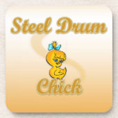 Stahltrommel Getränkeuntersetzer (Vorderseite)