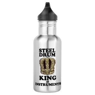 Stahltrommel King of Instruments Edelstahlflasche