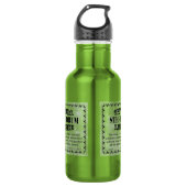 Stahltrommel-Lizenz Edelstahlflasche (Vorderseite)