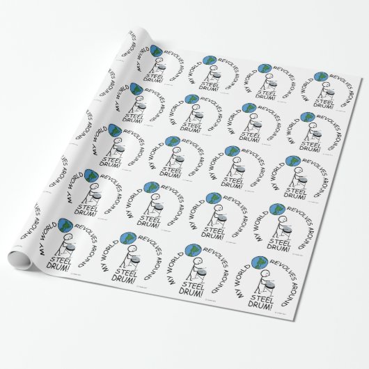 Stahltrommel - Weltumdrehungen Geschenkpapier (Ungerollt)