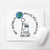 Stahltrommel - Weltumdrehungen Mousepad (Mit Mouse)