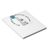 Stahltrommel - Weltumdrehungen Notizblock (angewinkelt)