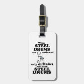 Stahltrommeln Gepäckanhänger (Vorderseite vertikal)