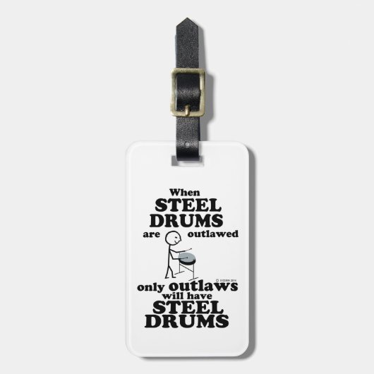 Stahltrommeln Gepäckanhänger (Vorderseite vertikal)