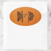 Stahltrommeln Oval Sticker (Tasche)