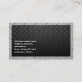 Stahluntergrund | Handschlüssel Visitenkarte (Rückseite)