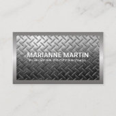 Stahluntergrund | Industrie Visitenkarte (Vorderseite)