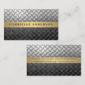 Stahluntergrund Visitenkarte (Vorne/Hinten)