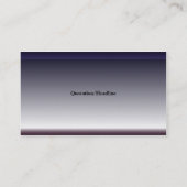 StahlVisitenkarte Visitenkarte (Rückseite)