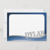 Stahlwelle mit dem Namen Dylan Flat Note Mitteilungskarte (Vorderseite)