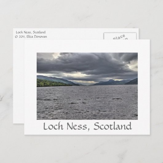 Stahlwolken von Loch Ness Postkarte (Vorne/Hinten)