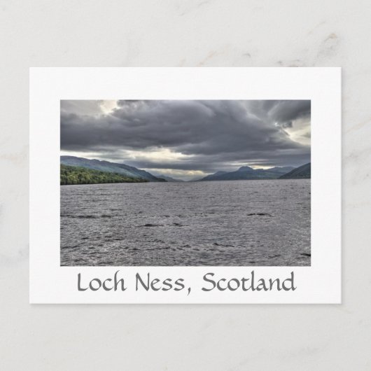 Stahlwolken von Loch Ness Postkarte (Vorderseite)