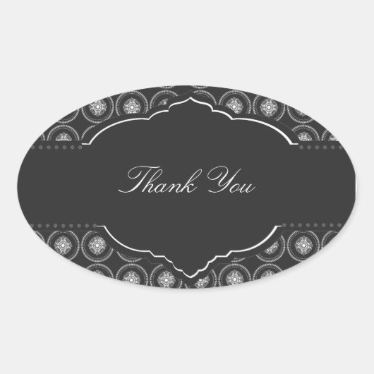 Stahlzirkel Vielen Dank für Ihren Aufkleber (Vorderseite)