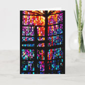 Stain Glass Cross Karte (Vorderseite)