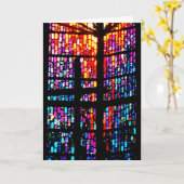 Stain Glass Cross Karte (Gelbe Blume)