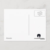 Stain Glass Daisy Post Card Postkarte (Rückseite)