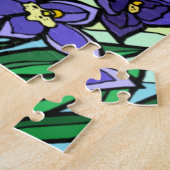 Stain Glass Dendrobium Lila Blume Puzzle (Seite)