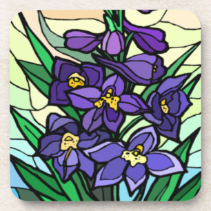 Stain Glass Dendrobium Untersetzer