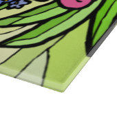 Stain Glass Flower Garden Cutting Board Schneidebrett (Ecke)