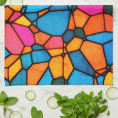 Stain Glass Geschirrtuch (Gefaltet)