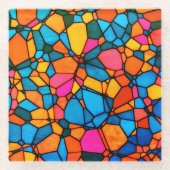 Stain Glass Glasuntersetzer (Vorderseite)