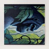 Stain Glass Gorilla Puzzle (Horizontal)