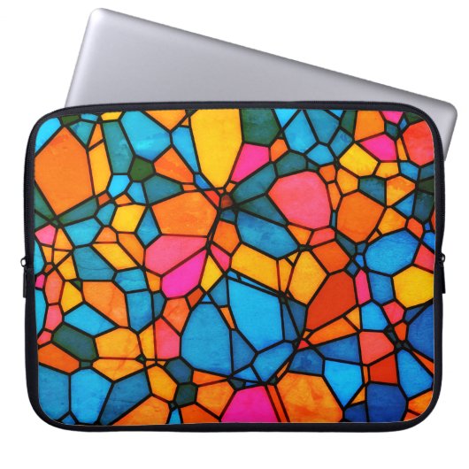 Stain Glass Laptopschutzhülle (Vorderseite)