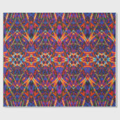 Stain Glass like Abstrakt Pattern Geschenkpapier (Flach)