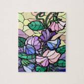 Stain Glass Lily Blume Puzzle (Vertikal)