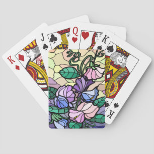 Stain Glass Lily Of The Field Playing Cards Spielkarten