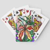 Stain Glass Lily Playing Cards Spielkarten (Rückseite)