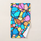 Stain Glass Lite Badhandtuch Set (Handtuch)