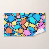 Stain Glass Lite Badhandtuch Set (Handtuch)