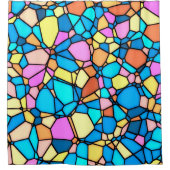 Stain Glass Lite Duschvorhang (Vorderseite)