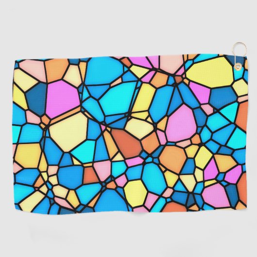 Stain Glass Lite Golfhandtuch (Horizontal)
