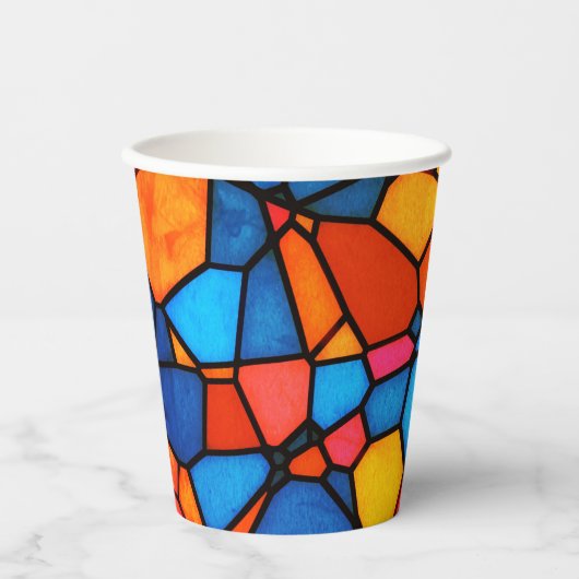 Stain Glass Pappbecher (Vorderseite)