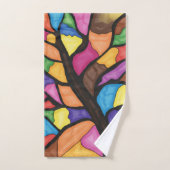Stain glass tree art  handtuch (Handtuch)
