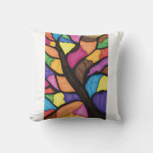 Stain glass tree art kissen (Vorderseite)