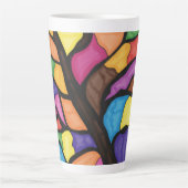Stain glass tree art milchtasse (Vorderseite)