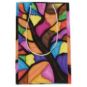 Stain glass tree art  mittlere geschenktüte (Vorderseite)