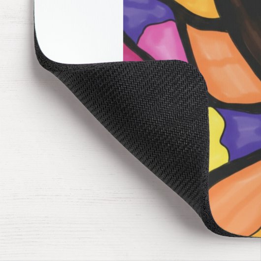 Stain glass tree art mousepad (Ecke)