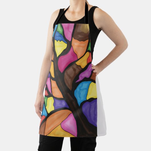 Stain glass tree art  schürze (InSitu)